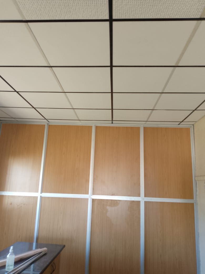 Partition and ceiling installation by Scotia Shopfitters