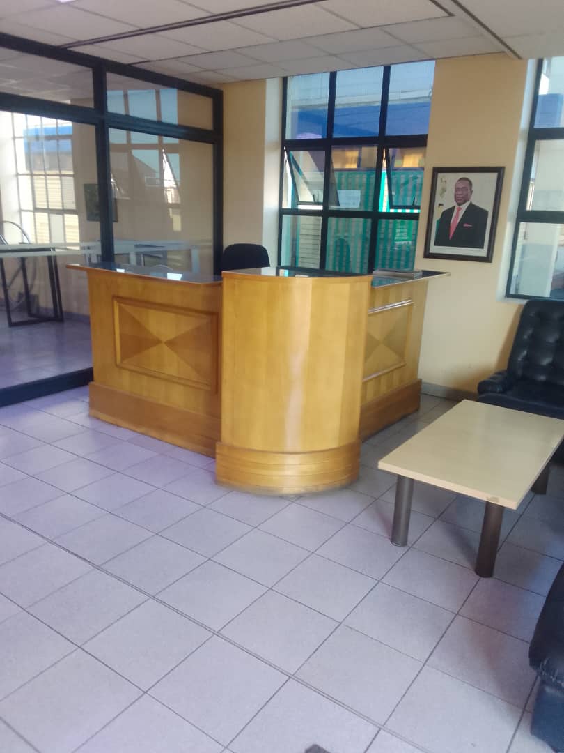 Custom reception counter by Scotia Shopfitters